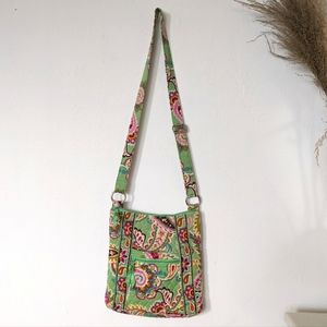 Vera Bradley Crossbody Bag | Tote Hipster Paisley Light Colors